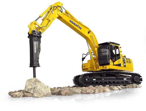 Komatsu PC210LC-11 with Hammer Drill